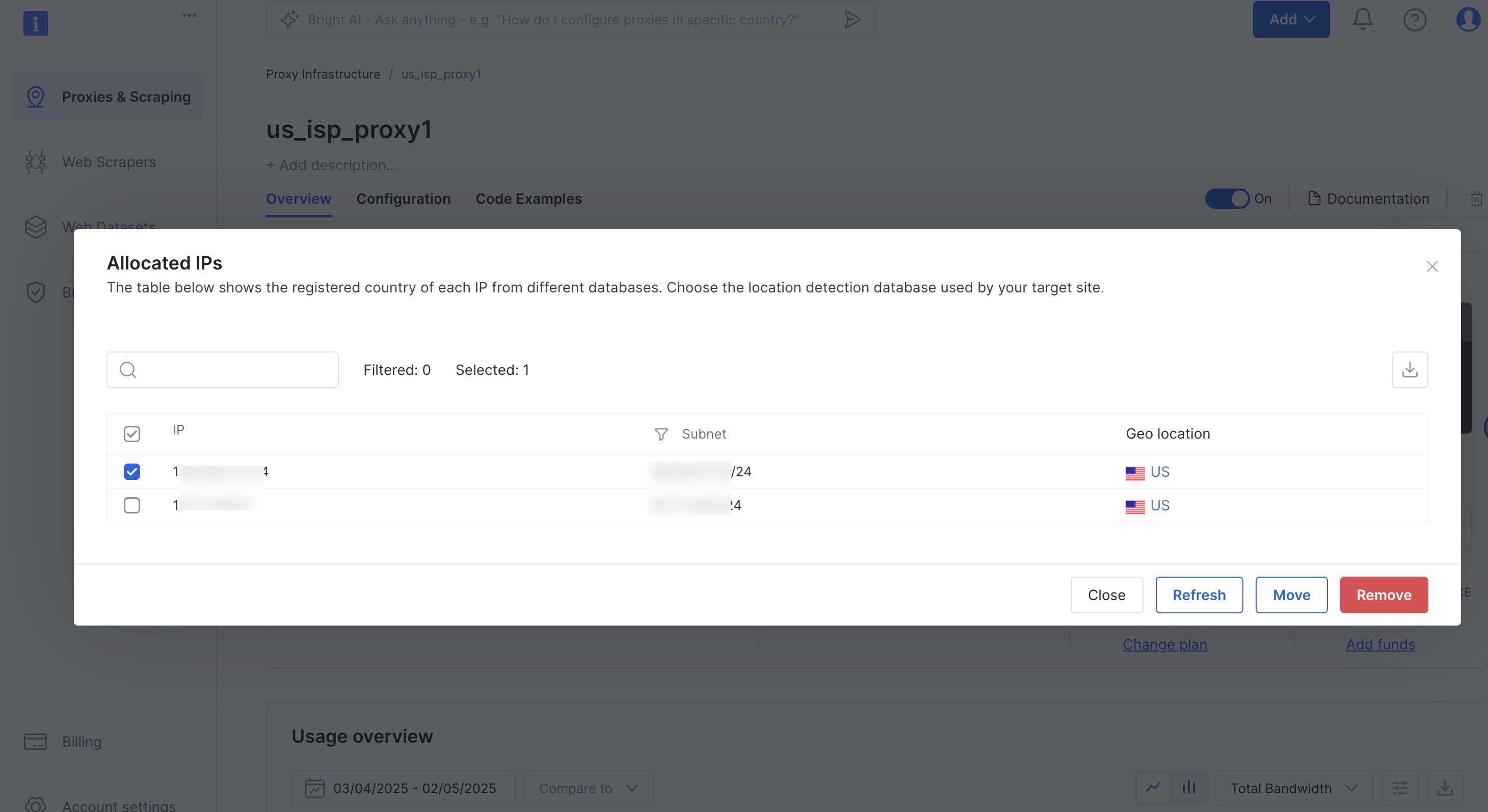 Bright Data web page